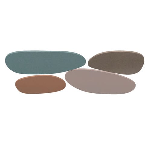 Panneau acoustique pour plafond - STONE - Impact Acoustic - en PET / aspect bois / gris