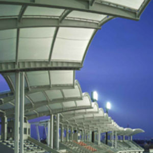 Membrane architecturale en tissu - FGT-800(WAVE KARIYA / MULTIPURPOSE GROUND） - Chukoh Chemical Industries,Ltd. - en fluoropolymère / en PTFE / en tissu de verre enduit PTFE