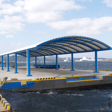 Membrane architecturale en tissu - FGT-800(MATSUURA FLOAT BRIDGE) - Chukoh Chemical Industries,Ltd. - en fluoropolymère / en PTFE / en tissu de verre enduit PTFE