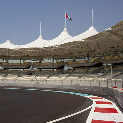 Membrane architecturale en tissu - FGT-800(YAS ISLAND MARINA CIRCUIT) - Chukoh Chemical Industries,Ltd. - en fluoropolymère / en PTFE / en tissu de verre enduit PTFE