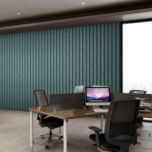 Panneau acoustique pour mur - IMPACT  - The Acoustics Company SAS - en PET / en ardoise / géométrique