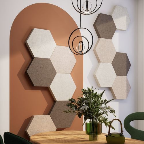Panneau acoustique pour mur - MEDLEY - The Acoustics Company SAS - en tissu / géométrique / aspect tissu