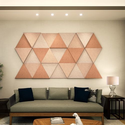 Panneau acoustique pour mur - MONTAGE - The Acoustics Company SAS - en mélaminé / en mousse / hexagonal