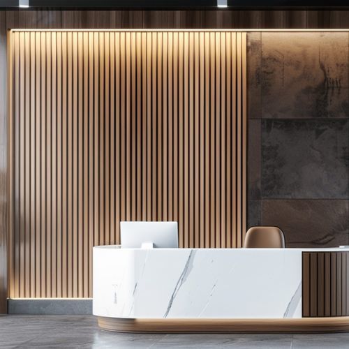 Panneau acoustique pour mur - SLATS - The Acoustics Company SAS - bois / en polyester / en tissu acoustique