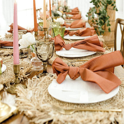 Set de table en tissu - WHOLESALE RAFFIA - My Bali Living - en verre / en métal