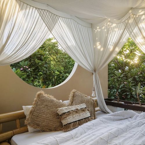 Taie d'oreiller en jute - RAFFIA BURLAP NATURAL  - My Bali Living