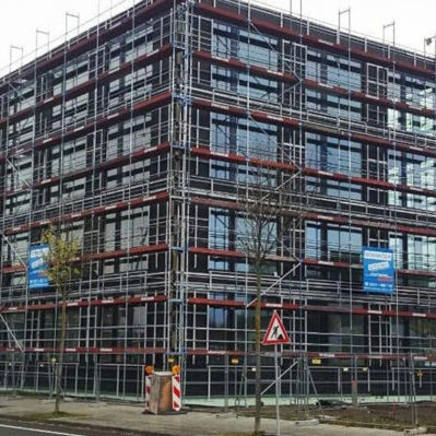 Échafaudage en aluminium - UNI TOP 65/100 - MJ-Gerüst GmbH - en acier / grande hauteur