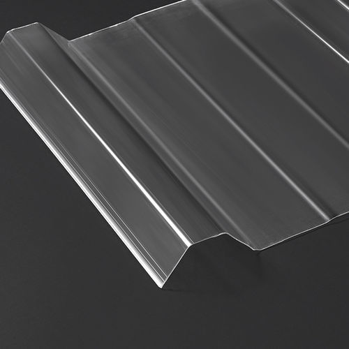 Tôle métallique nervurée - 5 WAVES - Kinya Solutions - emboutie / 3D / grise