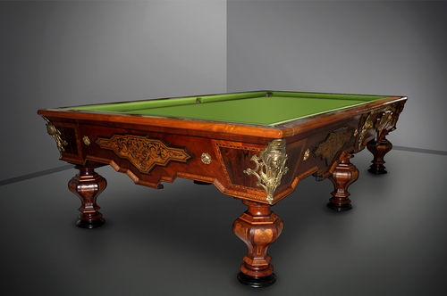 Table de billard de style - Luraschi - cirillobiliardi snc - résidentielle / en noyer / en ébène