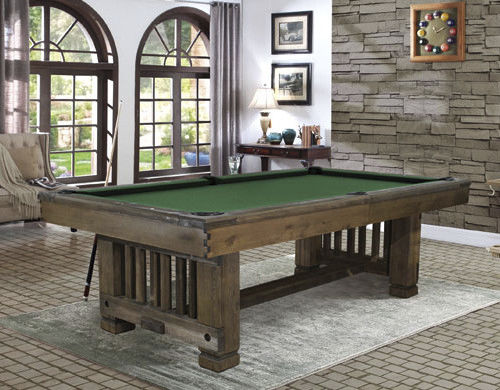 Table de billard de style - Nebraska - cirillobiliardi snc - résidentielle / en cuir / en métal