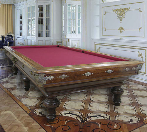 Table de billard de style - Montecarlo - cirillobiliardi snc - résidentielle / en noyer / en bois massif