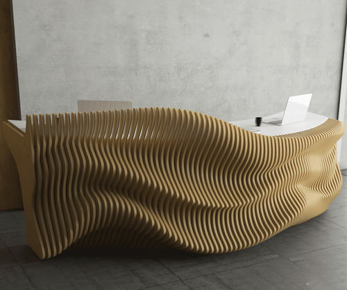 Banque d'accueil en bois - Tokyo - MyWoodream