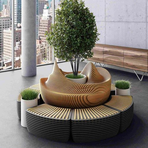 Banc contemporain - Alexia - MyWoodream - en bois / en contreplaqué / en bouleau