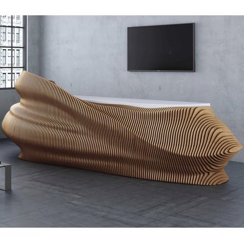 Banque d'accueil en bois - Themis - MyWoodream