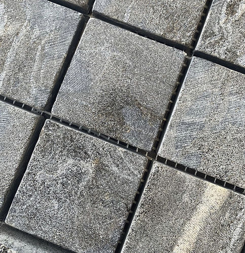 Mosaïque en pierre naturelle - CARBONE TUMBLED - BRAZILIAN STONES - d'intérieur / murale / de sol