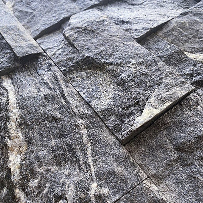 Plaquette de parement en pierre naturelle - CARBONE SCHIST Z  - BRAZILIAN STONES - d'intérieur / extérieure / à coller