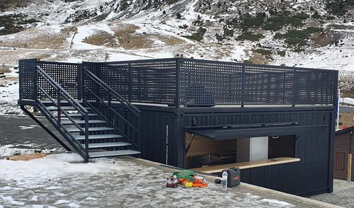 Construction en conteneurs pour établissement public - BULLBOX - pour restaurant / pour commerce / pour le secteur événementiel