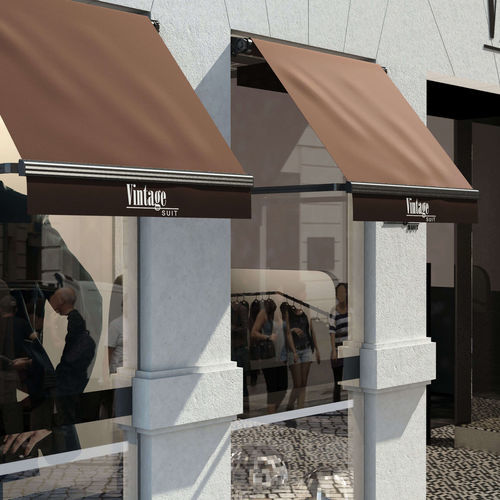 Store banne rétractable - PUNTO RECTO - Motorline Professional - motorisé / professionnel / de balcon