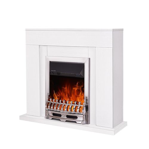 Cheminée électrique - Arthur & Galileo silver - Art Flame  - à encastrer / sur pied / adossée