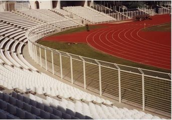 Clôture en grille métallique - CHAMPION D.M. - Emmegi spa - en treillis soudé / pour terrain de sport / modulaire