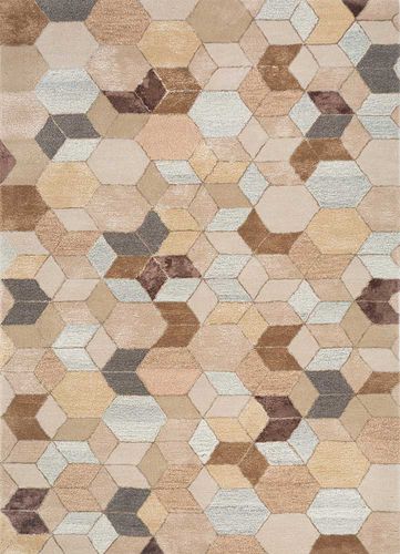 Tapis contemporain - GENESIS - Jaipur Rugs - géométrique / motif abstrait / en laine