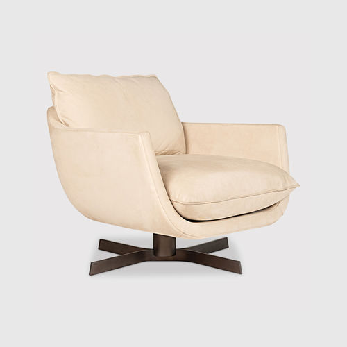 Fauteuil contemporain - RUA LEBLON - MAN OF PARTS - en tissu / en cuir / en métal