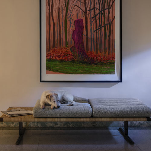 Banc contemporain - EL RAVAL - MAN OF PARTS - en rotin / en tissu / en cuir