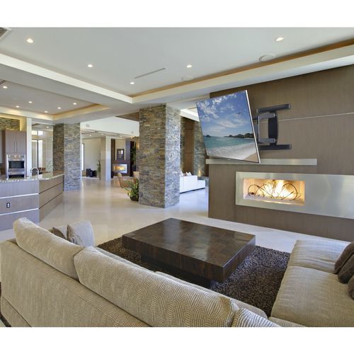 Support TV mural contemporain - SA771PU - Peerless-AV - en métal / professionnel / universel