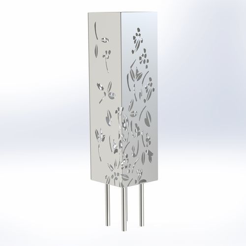 Borne de protection - Printemps - URBAN TENDANCES - en acier corten / lumineuse / avec LED intégrées