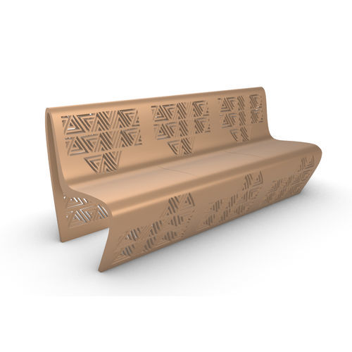 Banc public contemporain - THAL S - URBAN TENDANCES - en acier / avec dossier / sans accoudoirs