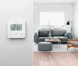 Thermostat électronique - T-27 - Uponor - intelligent / d'ambiance / blanc