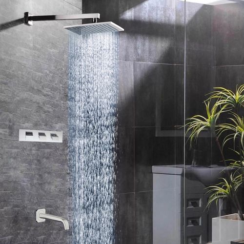 Set de douche à encastrer - SITA PLATINUM LED - FontanaShowers - contemporain / avec pommeau fixe