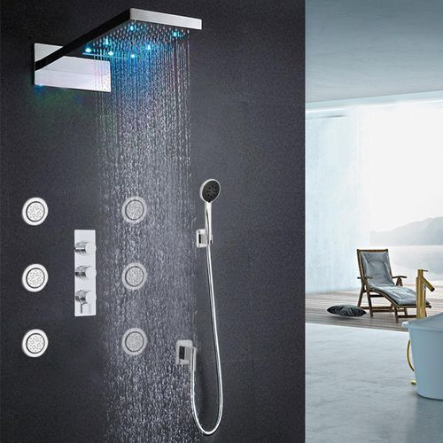 Set de douche mural - WARSAW - FontanaShowers - contemporain / pluie / cascade