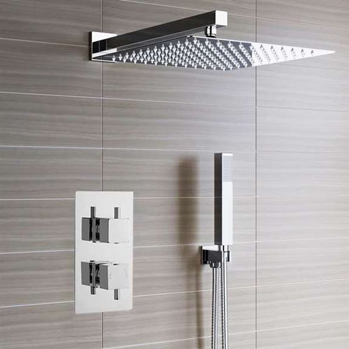 Set de douche à encastrer - LIMA ULTRA THIN  - FontanaShowers - contemporain / avec douche à main / thermostatique