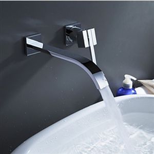 Mitigeur pour lavabo - MELO  - FontanaShowers - mural / en métal chromé / 2 trous
