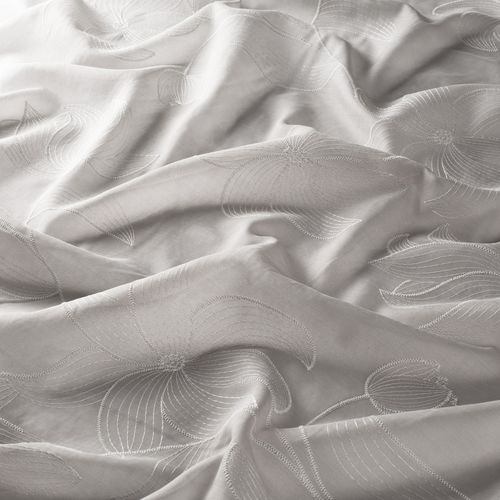 Voilage à fleurs - ANTHEA - Gardisette - en polyester / lavable / brodé