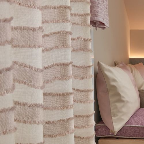 Voilage à rayures - BOHO - Gardisette - en coton / en polyester / lavable