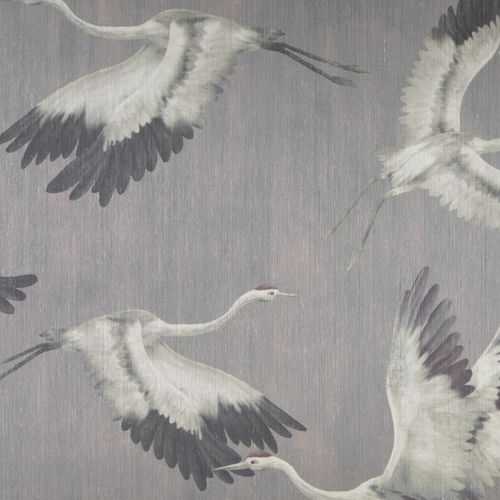 Papier peint contemporain - HIBIKO - CARLUCCI - en polyester / à motif animalier / aspect tissu