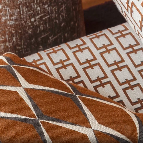 Tissu d'ameublement - SOPHISTICATION - CARLUCCI - à motif géométrique / en polyester / en viscose
