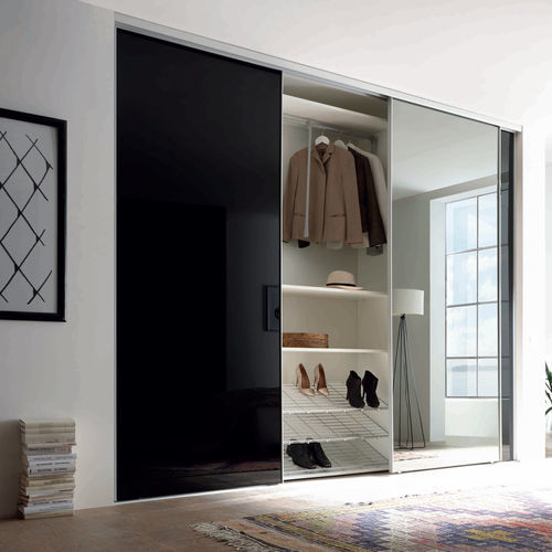 Porte de dressing d'intérieur - DUO - AN Collection GmbH - en verre / en aluminium / coulissante