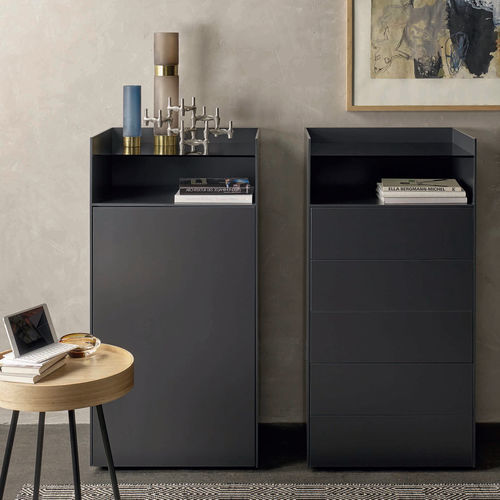 Chiffonnier contemporain - AN Collection GmbH - en bois laqué / gris / marron
