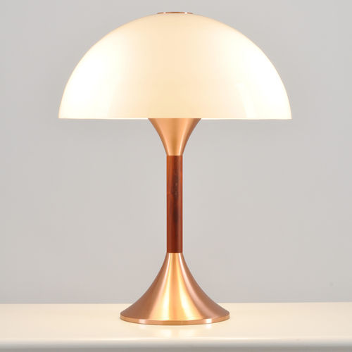 Lampe de table - TAU - VS Manufaktur e.K. - en laiton / en verre / en noyer