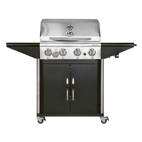 Barbecue à gaz - AUSTRALIA 455 G - Fontana Forni s.r.l. - sur roulettes / en acier inoxydable / avec rangement