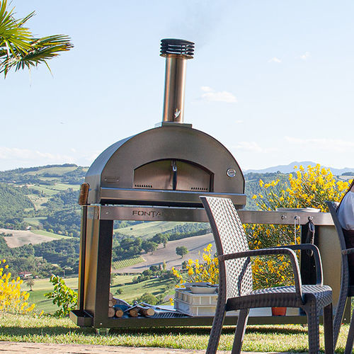Four à pizza résidentiel - MARGHERITA - Fontana Forni s.r.l. - à bois / à chariot / pose libre