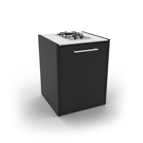 Élément de cuisine autoportant - ELYSIA BURNER - Fontana Forni s.r.l. - pour cuisine d'extérieur / cuisson avant / en pierre frittée