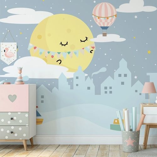 Papier peint pour chambre d'enfant - ville marina - MuralConcept - contemporain / en textile non-tissé / panoramique