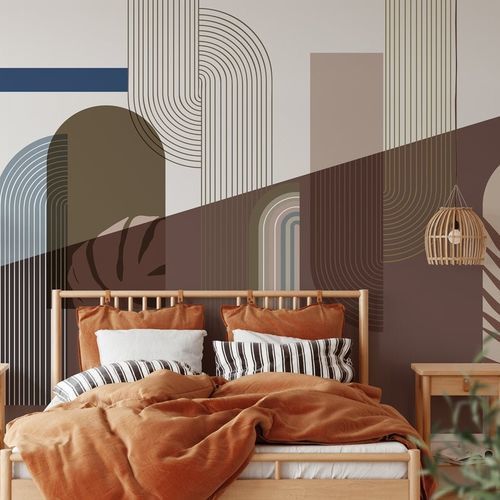 Papier peint contemporain - moka - MuralConcept - en textile non-tissé / panoramique / motif Art déco