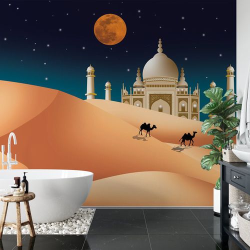 Papier peint contemporain - mille & une nuit Sahara - MuralConcept - en textile non-tissé / panoramique / multicolore