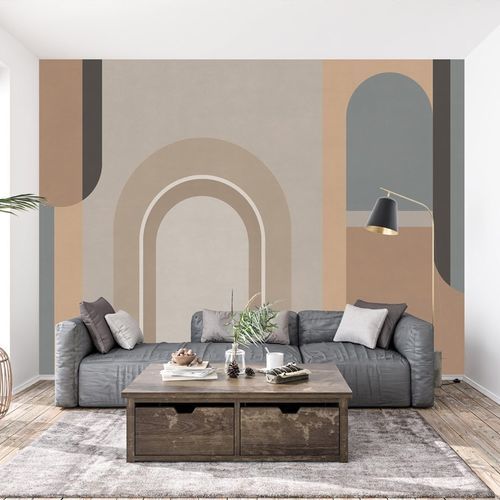 Papier peint contemporain - tendance architecture - MuralConcept - en textile non-tissé / panoramique / multicolore