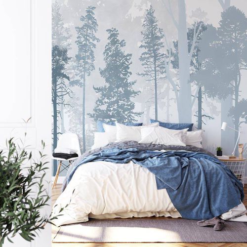Papier peint de style scandinave - forêt  - MuralConcept - en textile non-tissé / à motif nature / panoramique